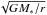 \hbox{$\sqrt{G M_*/r}$}