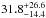\hbox{$31.8^{+26.6}_{-14.4}$}