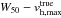 \hbox{$W_{50}-v_{{\rm h}, \mathrm{max}}^\mathrm{true}$}
