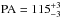 \hbox{$ \rm PA = 115^{+3}_{-3} $}