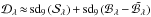 \hbox{$\mathcal{D}_{\lambda}{\,\approx\,}\mathrm{sd}_{9\,}(\mathcal{S}_{\lambda}){\,+\,}\mathrm{sd}_{9\,}(\mathcal{B} _{\lambda}{\,-\,}\tilde{\mathcal{B}_{\lambda}})$}