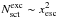 \hbox{$N_{\mrm{sct}}^{\mrm{exc}}\sim x^{2}_{\mrm{esc}}$}