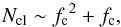 \begin{equation} N_{\cl} \sim \fc^2 + \fc, \label{eq:N_cl_generic} \end{equation}