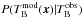 \hbox{$P(T_{\rm B}^{\rm mod}(\vec{x})|T_{\rm B}^{\rm obs})$}