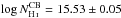 \hbox{$\log N_{\ion{H}{I}}^{\mathrm{CB}}=15.53 \pm 0.05$}