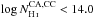 \hbox{$\log N_{\ion{H}{I}}^{\mathrm{CA,CC}} < 14.0$}