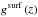 \hbox{$g^{\text{surf}}\left(z\right)$}