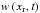 \hbox{$w\left(x_{\text{r}},t\right)$}