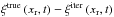 \hbox{$\xi^{\text{true}}\left(x_{\text{r}},t\right)-\xi^{\text{iter}}\left(x_{\text{r}},t\right)$}