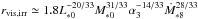 \hbox{$r_{\rm vis,irr} \simeq 1.8L_{*0}^{-20/33}M_{*0}^{31/33}\alpha_3^{-14/33}\dot{M}_{*8}^{28/33}\,$}