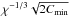 \hbox{$\chi^{-1/3}\sqrt{2\Cm}$}