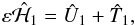 \appendix \setcounter{section}{1} \begin{equation} \epsilon\hH_1=\hU_1+\hT_1, \end{equation}