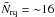 \hbox{$\tilde{N}_\mathrm{rq} = {\sim}16$}