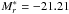 \hbox{$M^{*}_{r}=-21.21$}
