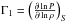 \hbox{$\Gamma_{1}=\left( \frac{\partial \ln P}{\partial \ln \rho}\right)_{S}$}