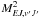 \hbox{$M^2_{EJ,v'J'}$}