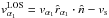 \hbox{$v_{\alpha_2}^\mathrm{LOS} = v_{\alpha_2}\hat{r}_{\alpha_2}\cdot \hat{n}-v_{\rm s}$}