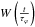 \hbox{$W\left(\frac{t}{\tau_{\varphi}}\right)$}