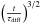 \hbox{$\left(\frac{t}{\tau_{\rm diff}}\right)^{3/2}$}