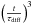 \hbox{$\left(\frac{t}{\tau_{\rm diff}}\right)^{3}$}