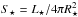 \hbox{$S_{\star}=L_{\star}/4\pi R^2_{\star}$}