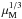 \hbox{$\mu^{1/3}_{\rm M}$}