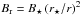 \hbox{$B_{\rm r}=B_{\star}\left(r_{\star}/r\right)^2$}