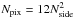 \hbox{$N_{\rm pix} = 12N_{\rm side}^2$}