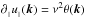 \hbox{$\smash{\partial_{_\parallel} u_{_\parallel}(\vec{k})=\nu^2\theta(\vec{k})}$}