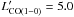 \hbox{$L^{\prime}_\mathrm{CO(1-0)}=5.0$}