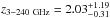 \hbox{$z_{\rm 3{-}240~GHz}=2.03^{+ 1.19}_{- 0.31}$}