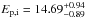 \hbox{$E_{\mathrm{p,i}} = 14.69^{+0.94}_{\mathrm{-0.89}}$}