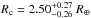 \hbox{$R_{\rm c}=2.50_{-0.26}^{+0.27}~ R_{\oplus}$}