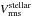 \hbox{$V_{\rm rms}^{\rm stellar}$}