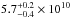 \hbox{$5.7^{+0.2}_{-0.4}\times10^{10}$}