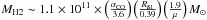 \hbox{${M}_{\rm H2}\sim1.1\times10^{11}\times\left(\frac{\alpha_{\rm CO}}{3.6}\right)\left(\frac{R_{81}}{0.39}\right)\left(\frac{1.9}{\mu}\right)\msol$}
