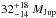 \hbox{$32^{+18}_{-14}~M_{\rm Jup}$}