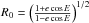 \hbox{$R_0=\left(\frac{1+e\cos E}{1-e\cos E}\right)^{1/2}$}