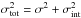 \hbox{$\sigma_{\rm tot}^2=\sigma^2+\intscat^2$}