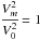 \hbox{$\cfrac{V_m^2}{V_0^2}=1$}