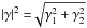 Mathematical equation: \hbox{$\left|\gamma\right|^2 = \sqrt[]{\gamma_1^2+\gamma_2^2}$}