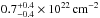 \hbox{$0.7_{-0.4}^{+0.4} \times 10^{22} \, {\rm cm^{-2}}$}