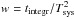 \hbox{$ w = t_{\rm integr}/{{T}_\textrm{sys}^2}$}