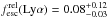 \hbox{$\flyarel=0.08^{+0.12}_{-0.03}$}