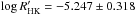 \hbox{$\log{R'_{\text{HK}}}=-5.247 \pm 0.318$}