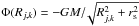 \hbox{$\Phi(R_{j,k})=-GM/ \!\sqrt{R_{j,k}^2+r_{\rm s}^2}$}