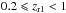 \hbox{$0.2\leqslant z_{\rm r1}< 1$}