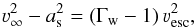 \begin{equation} \varv_\infty^2 - a_{\rm s}^2 = (\Gamma_{\rm w} -1)\,\varv_{\rm esc}^2, \end{equation}