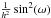 \hbox{$\frac{1}{h^2}\sin^2(\omega)$}