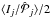 \hbox{$\langle I_j/\hat{\mathcal{P}}_j\rangle /2$}